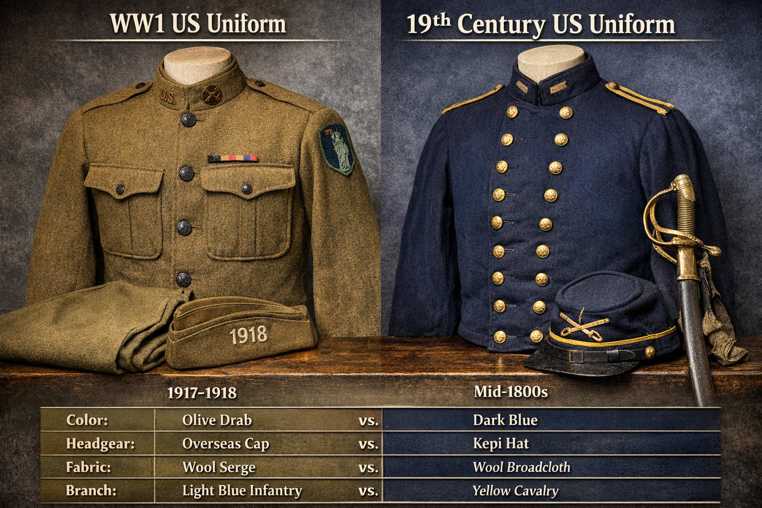WW1 US uniforms