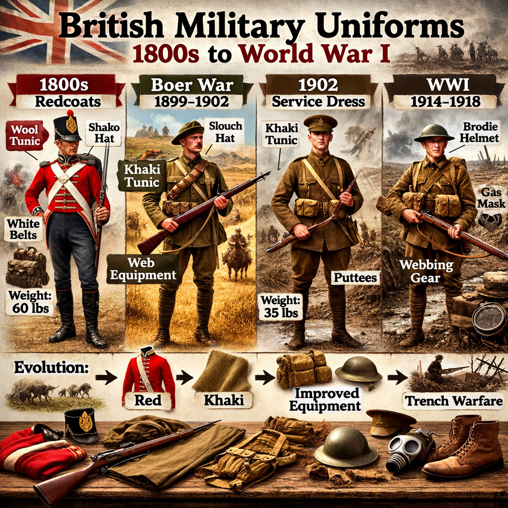 British army uniforms