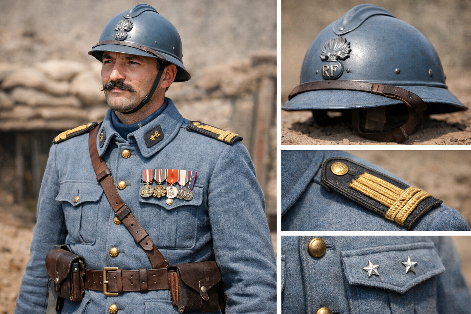 French WW1 officer uniform