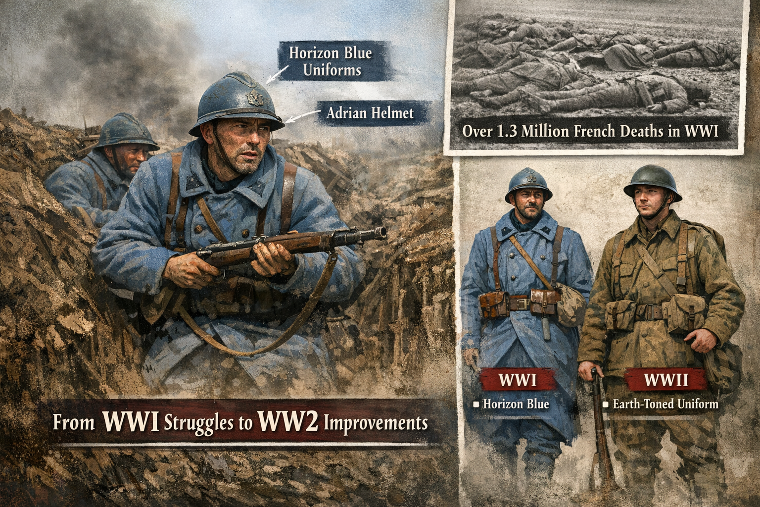 Horizon Blue and the Adrian Helmet: The French Uniforms of World War I
