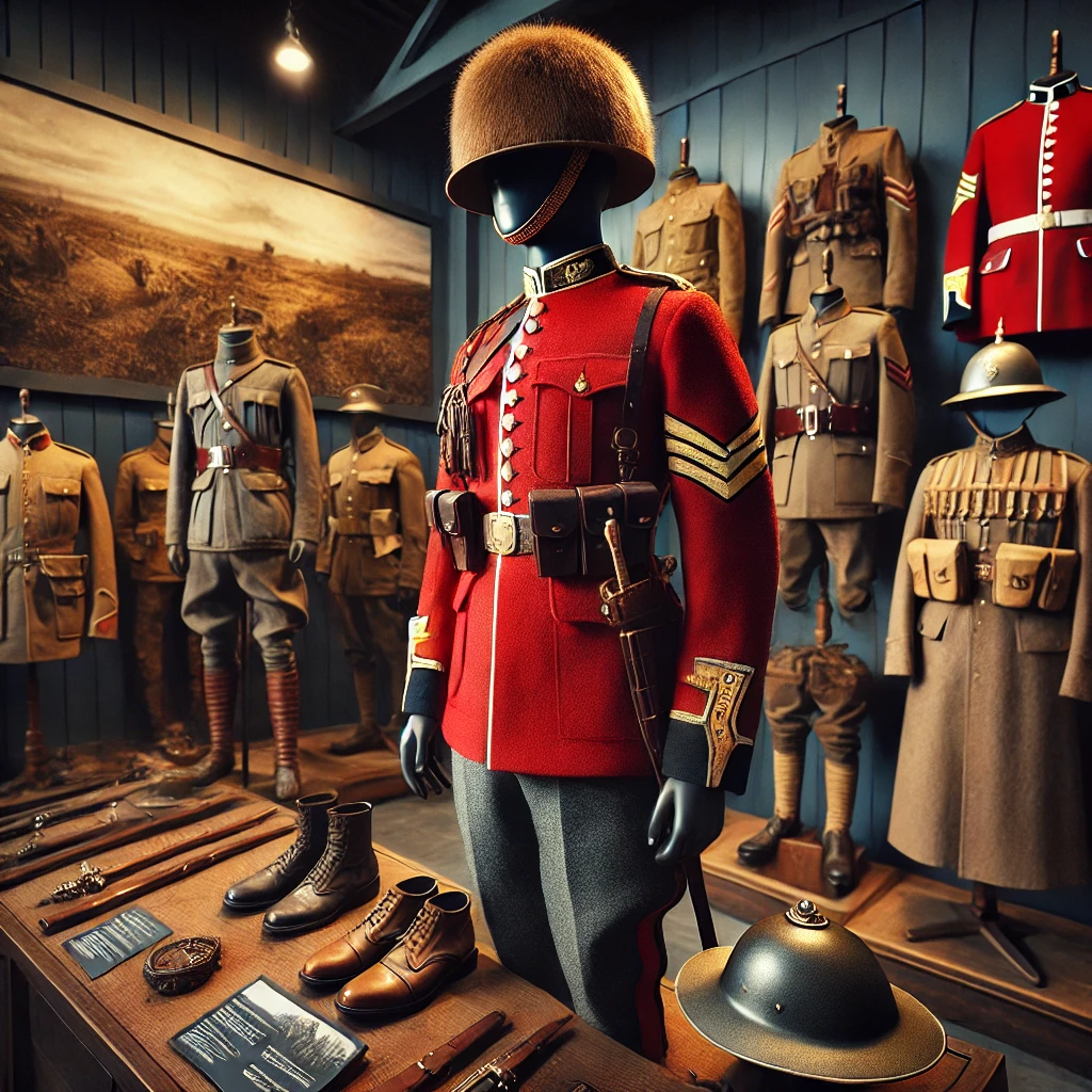 The WWI British Guards uniform was a combination of tradition and functionality. While ceremonial uniforms, like the famous red tunics, remained unchanged, the war demanded adjustments for practicality and protection.