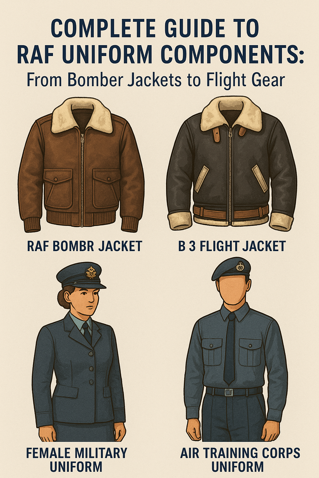 The components of the RAF uniform are much more than military attireâtheyâre emblems of bravery, engineering excellence, and national pride.