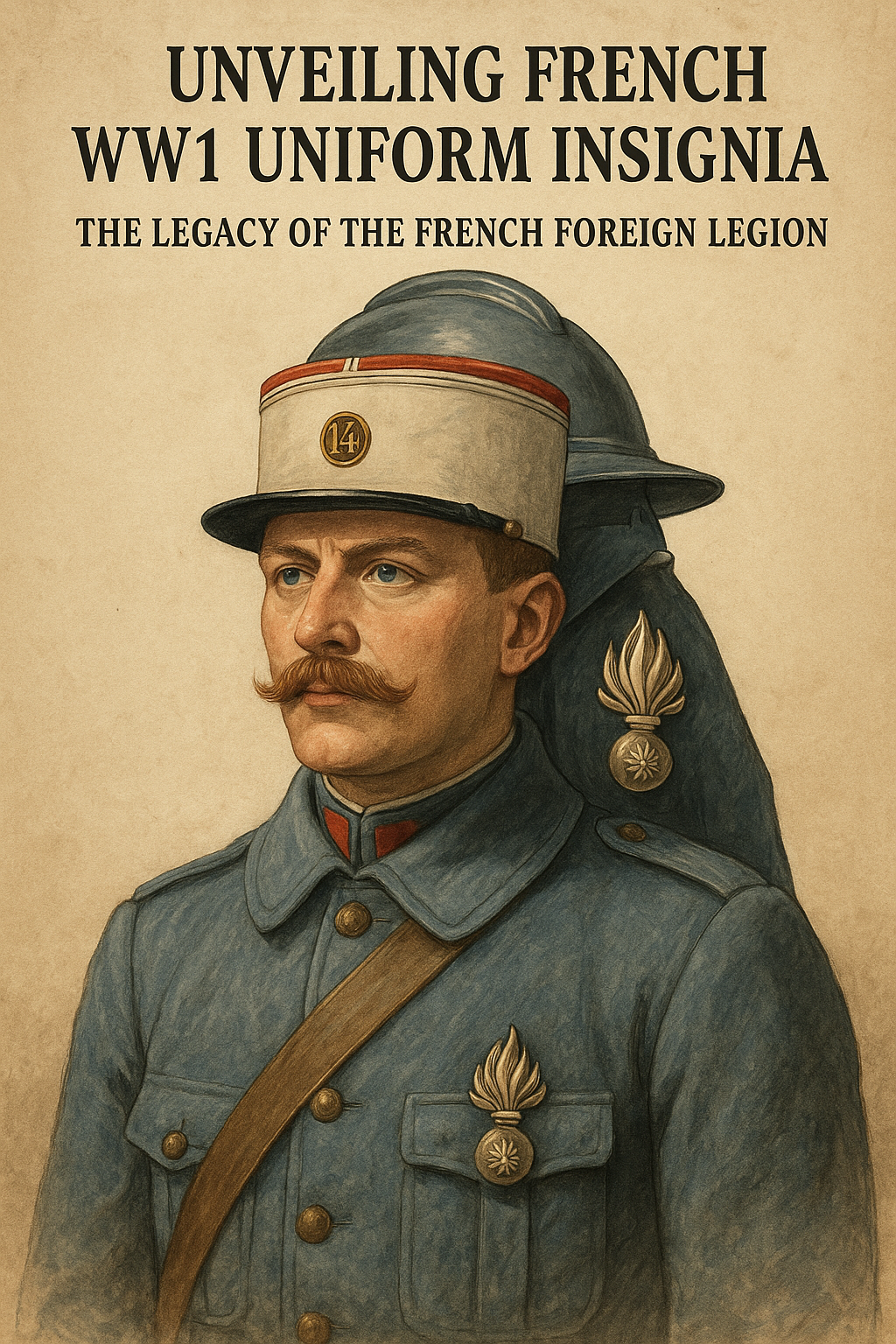The uniform insignia of French soldiers during WW1âespecially those of the French Foreign Legionâwere far more than military fashion.