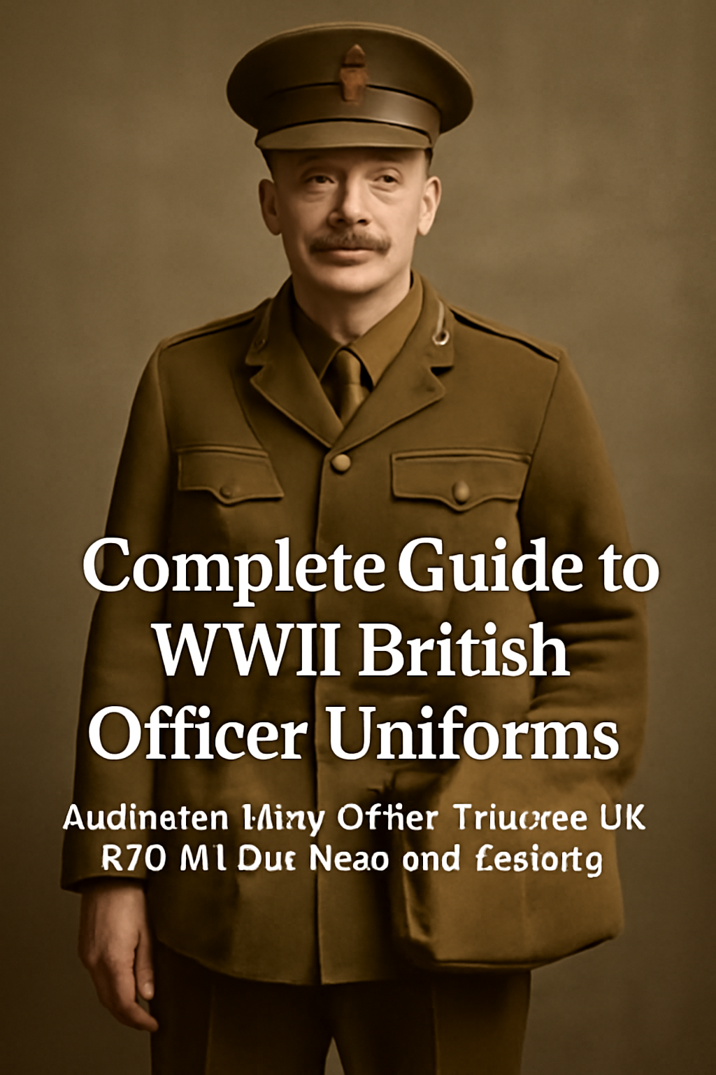 During WWII British officer uniforms were carefully designed to reflect rank, role, and practicality on the battlefield. Officersâ uniforms had to balance formal appearance with battlefield functionality.