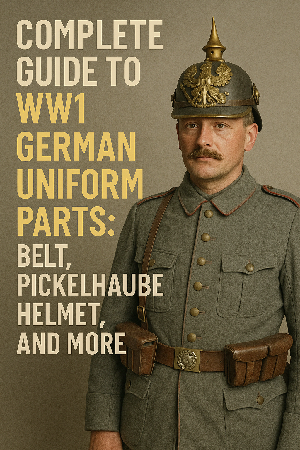 The uniforms worn by German soldiers during World War I (WW1) are iconic, representing both military precision and historical significance.