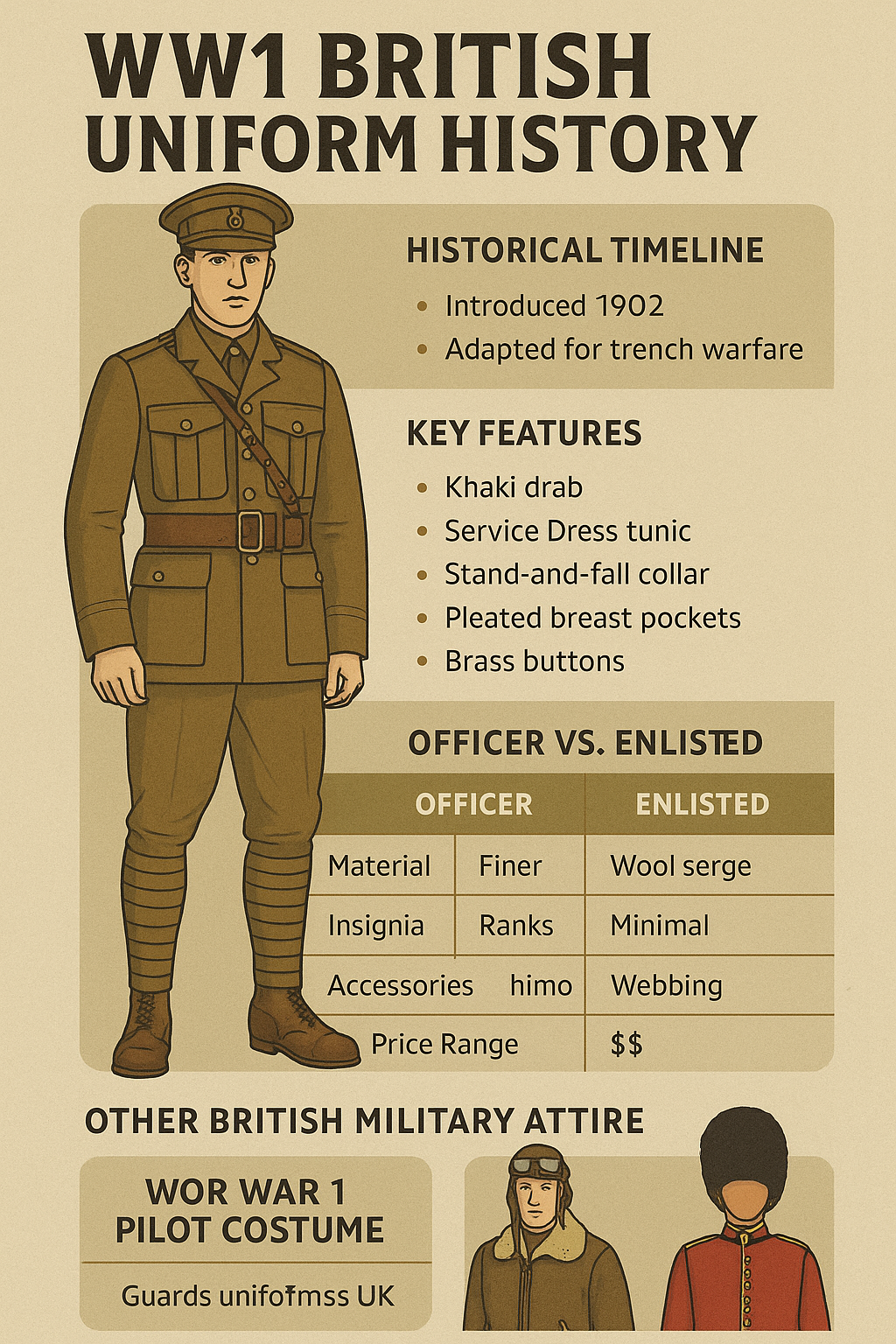 The WW1 British uniform history reflects a pivotal shift in military attire during the early 20th century.