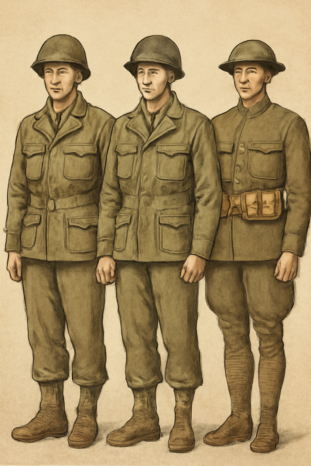 World War 1 uniforms United States to World War II American uniforms is essential.