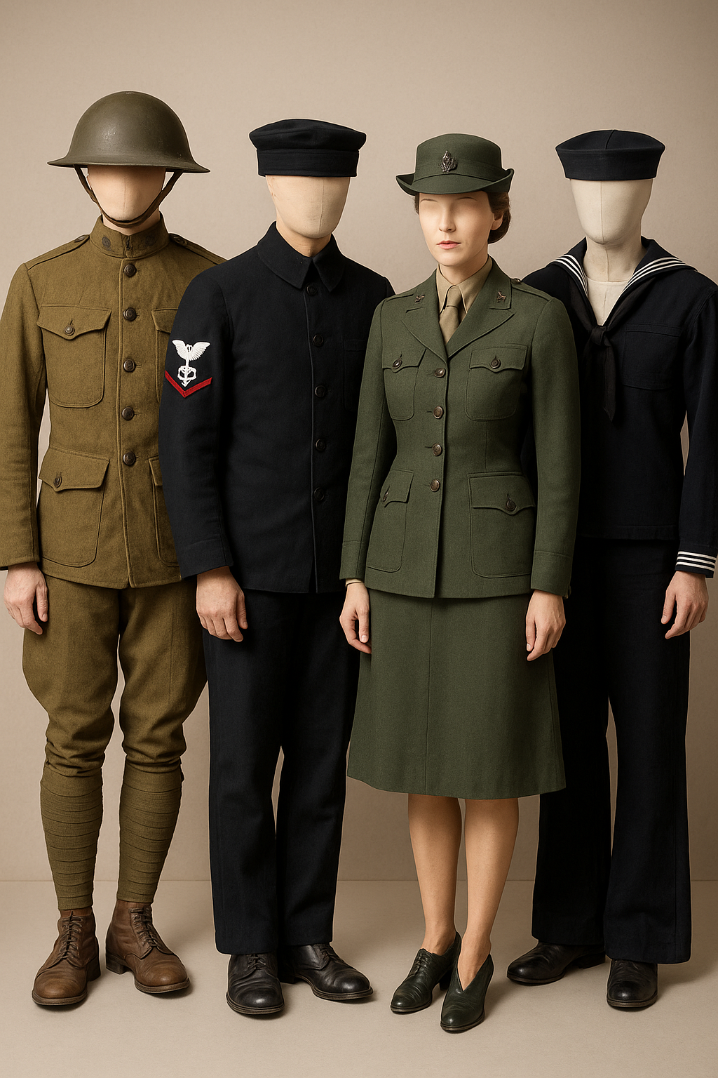 wwi american uniforms.