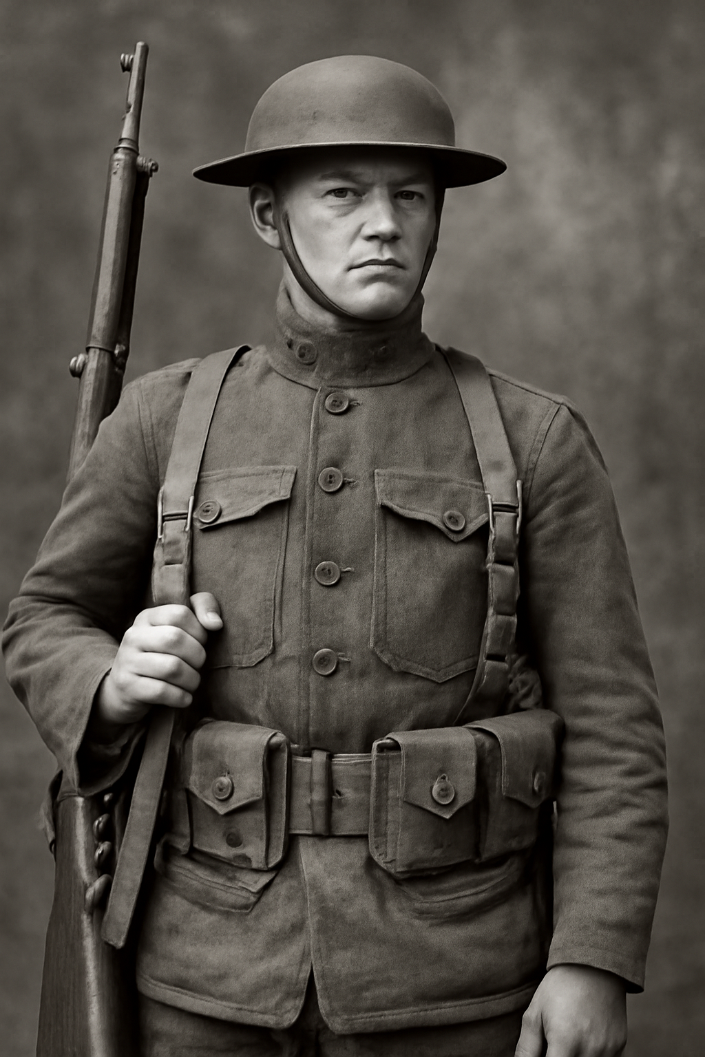 did the us marines wear army uniforms in ww1.