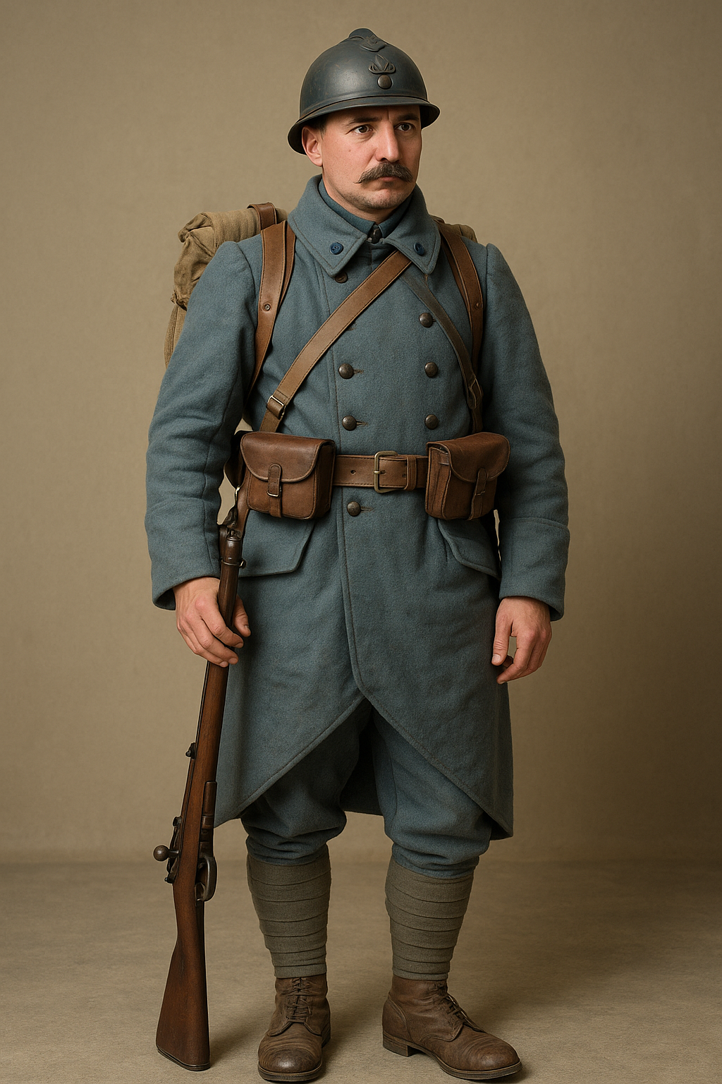 why did the french use bright blue uniforms in ww1.