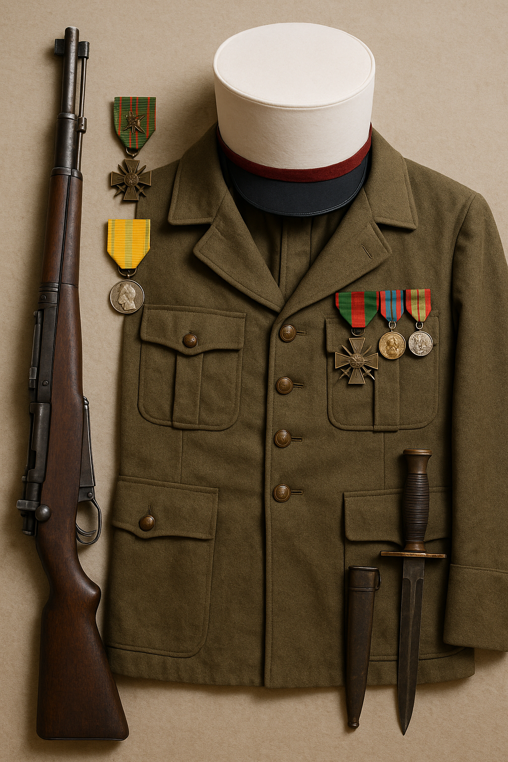 french military collectibles.