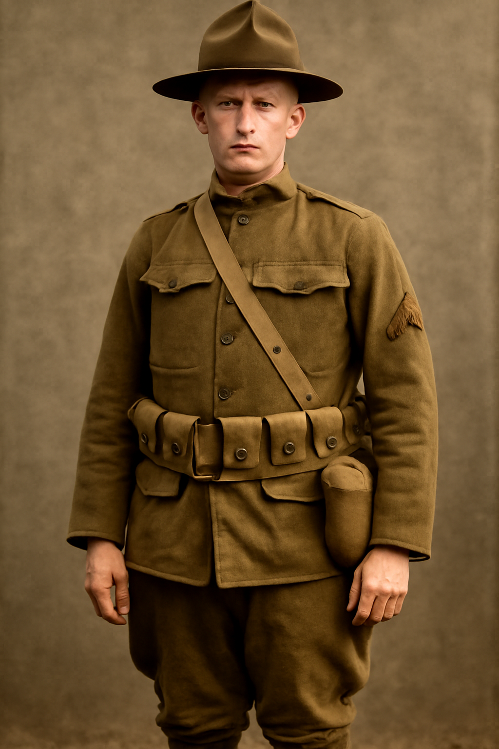 U.S. World War 1 uniforms.