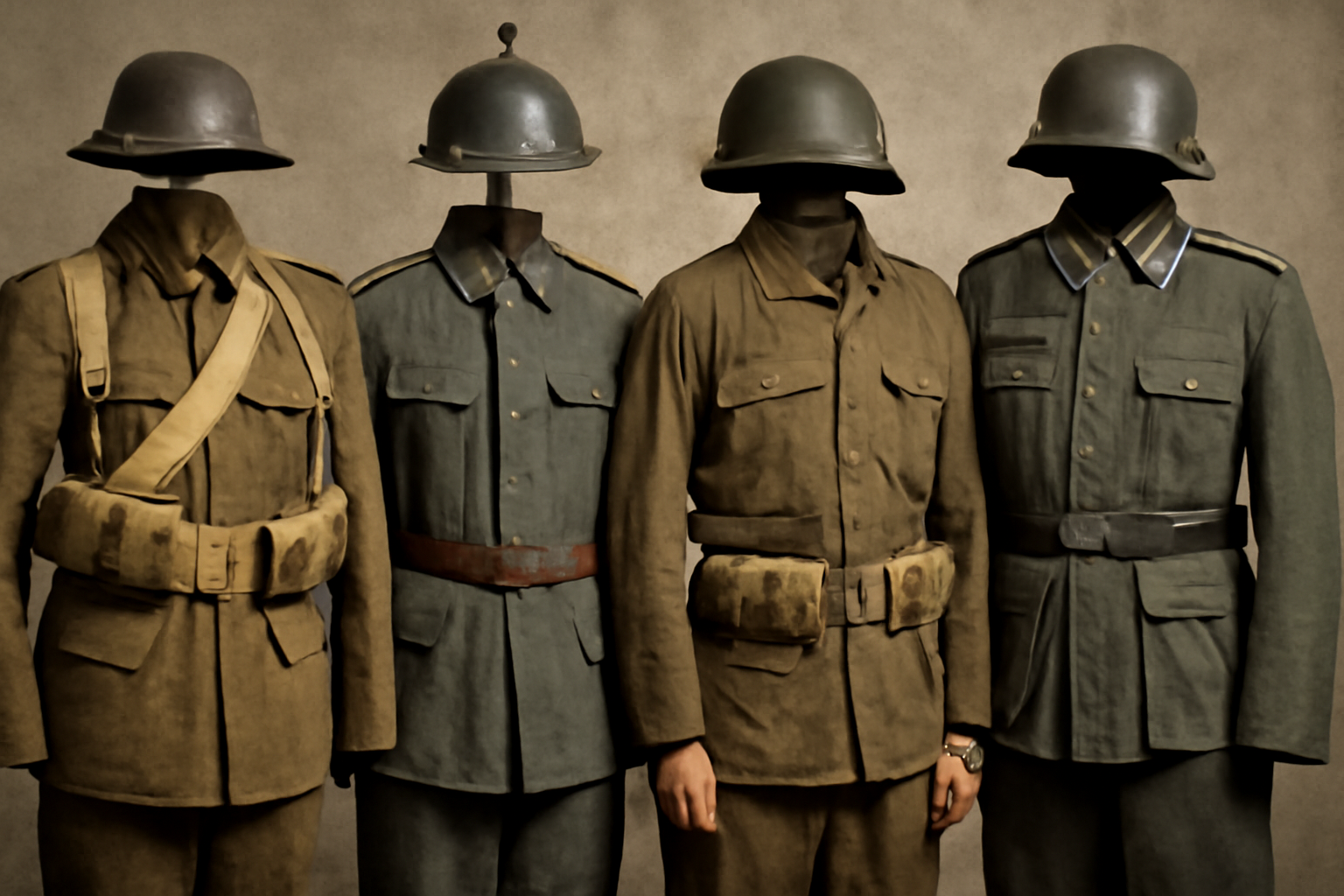 vintage military uniforms