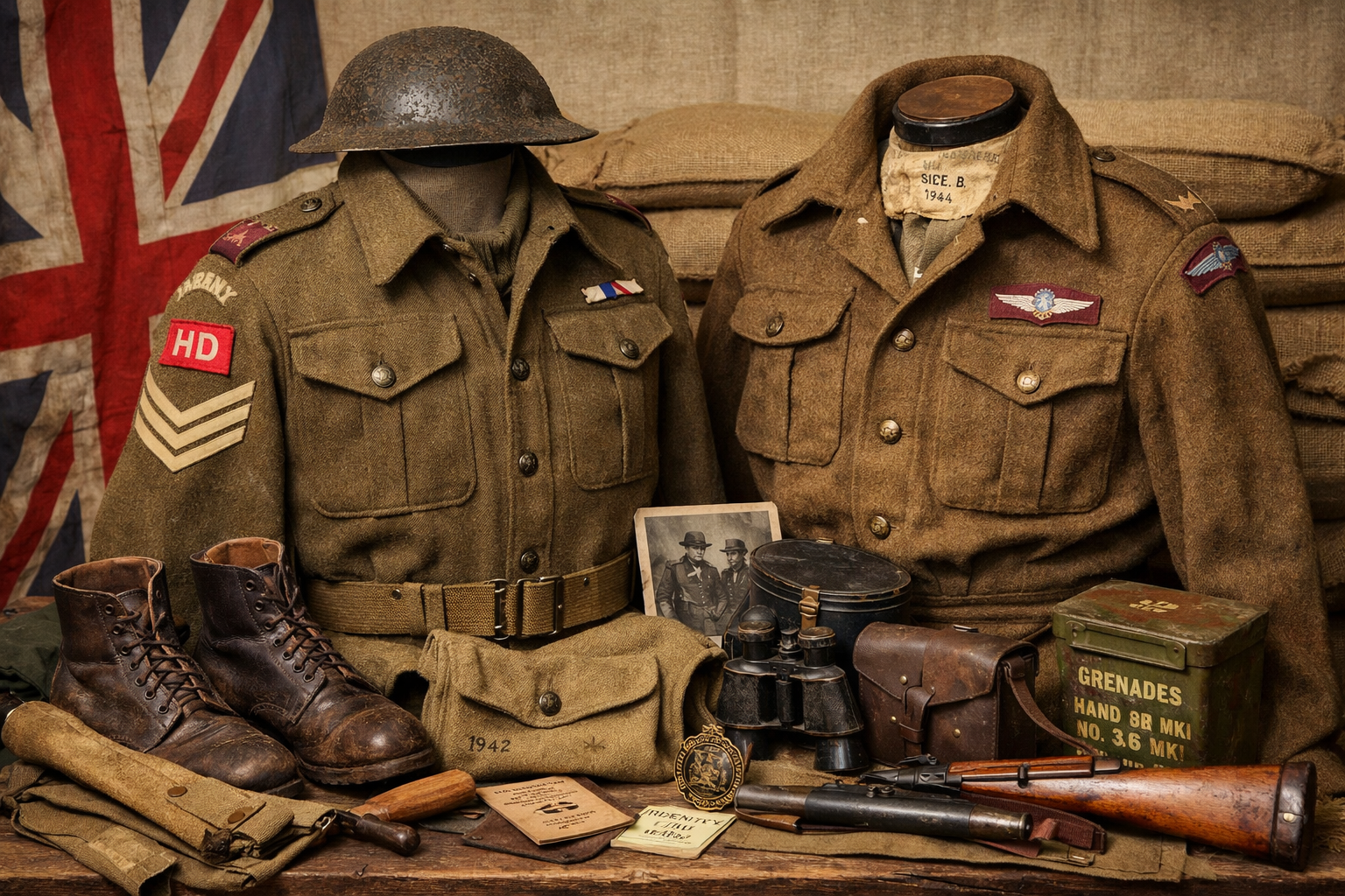 British WW2 uniform reproduction