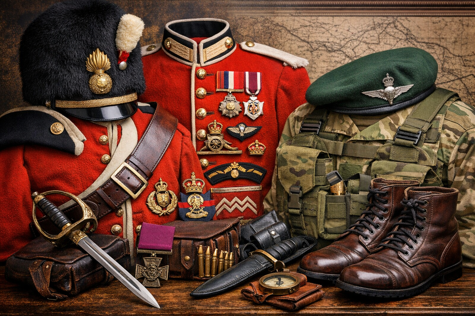 British military uniforms