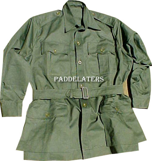 Belted Bush Jacket Khaki Drill/Jungle Green