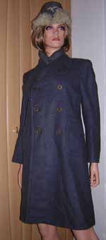 World War two (ww2,wwii) German army Women's German Helfrin Uniform Greatcoat