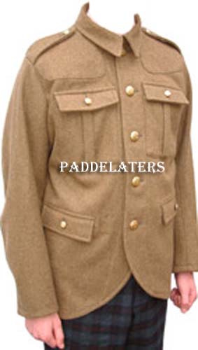 WW1 BRITISH SCOTTISH OFFICER'S SD CUTWAY JACKET